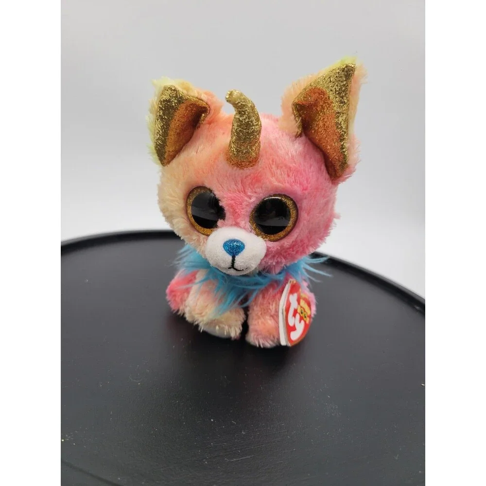 NEW 2022  TY Beanie Boos YIPS Chihuahua tie dyed  6